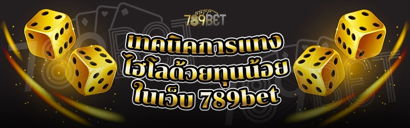 เทคนิคการแทงไฮโลด้วยทุนน้อย ในเว็บ 789bet